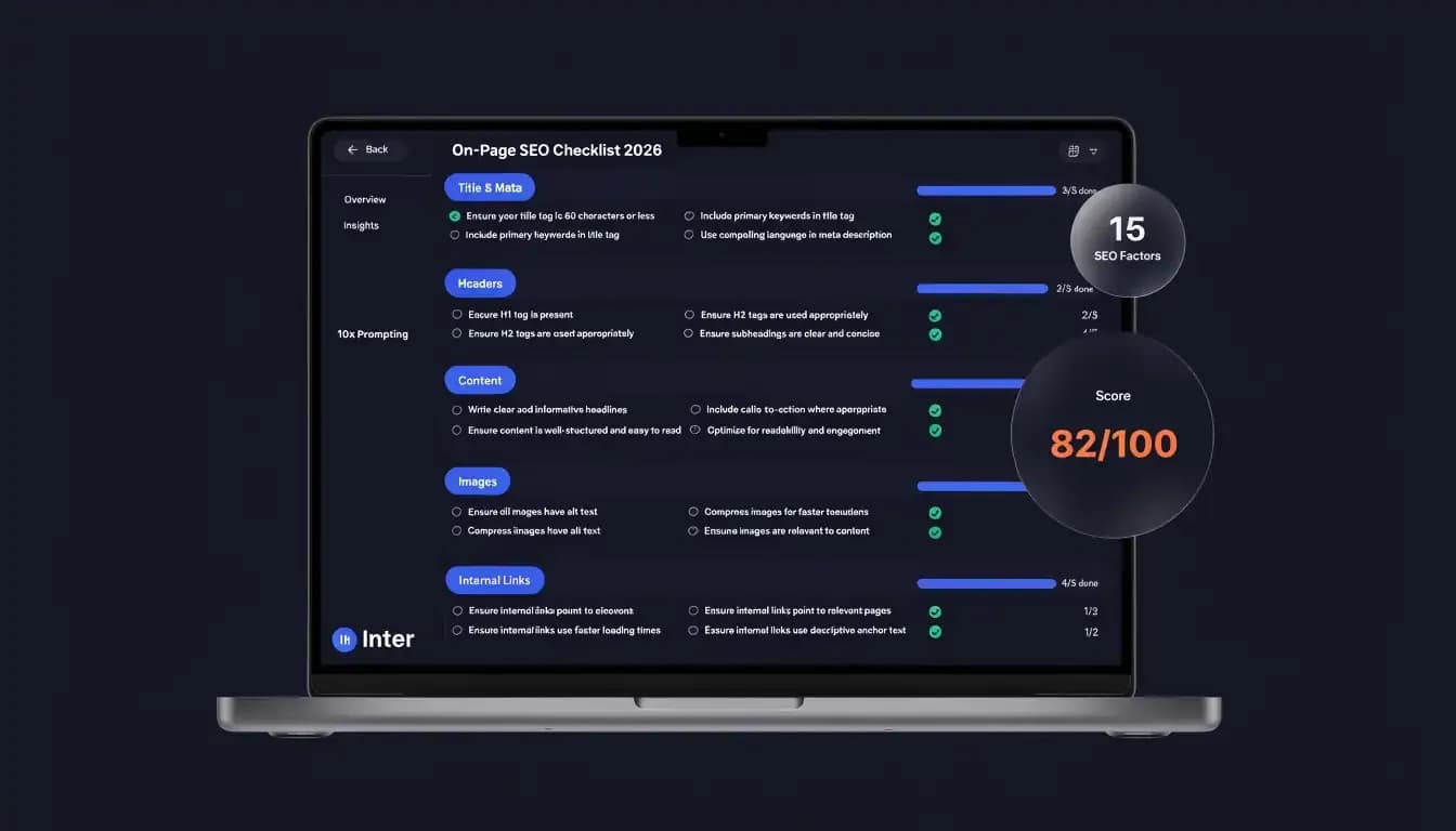 On-Page SEO Checklist 2026: Step-by-Step Guide to Optimizing Every Page