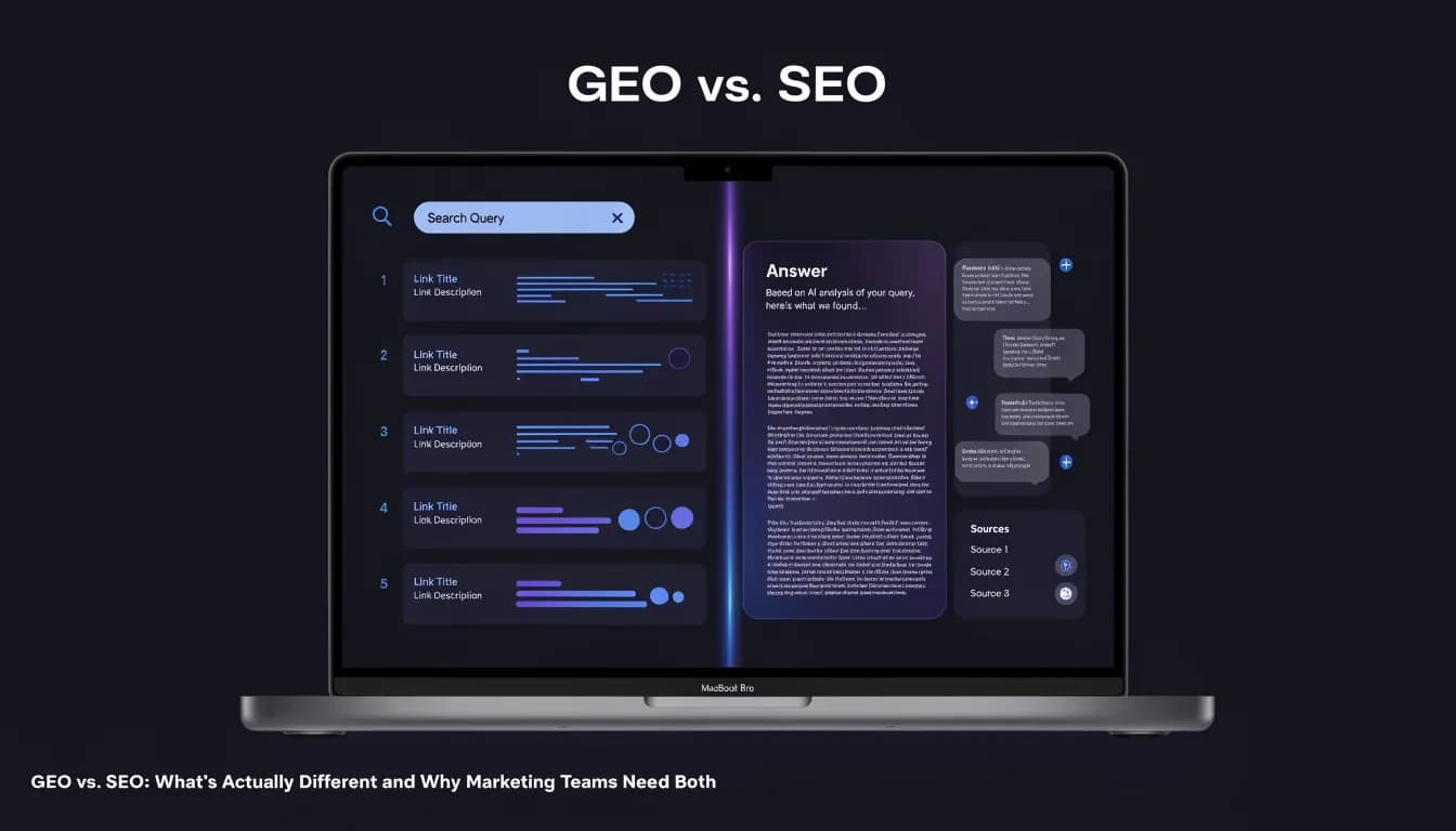 GEO vs. SEO comparison guide for marketing teams 2026